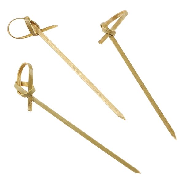 BAMBOO SKEWER LOOPED 90MM X1000(N)